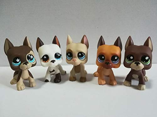 LPS CAT original Littlest pet shop Bobble head toys custom made #577  standing white short hair cat with blue eyes