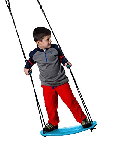 Swurfer Kick Stand Up Outdoor Surfing Tree Swing for Kids Up to