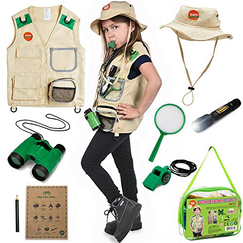 Kids Explorer Vest and Hat Costume - Backyard Safari Cargo Vest Kids O –  ToysCentral - Europe