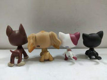 Load image into Gallery viewer, 4pcs/Lot Set Littlest Pet Shop LPS Dog Dachshund Dog Collie Cat Kitty Figure Toys Rare
