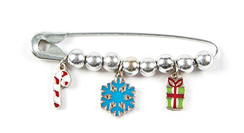 Baker Ross EF961 Christmas Charms - Pack of 24, Ideal for Jewelry, Bracelet, Necklace and KeychainMaking, Kids Arts and Crafts, Gifts