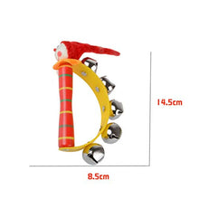 Load image into Gallery viewer, NUOBESTY Kids Bell Toys Clown Funny Semicircular Jingle Bell Toys Children Rainbow Color Resin Rattle Toy Baby Educational Toy Xmas Gift for Kids Baby

