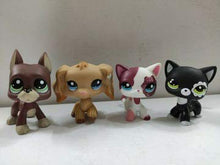 Load image into Gallery viewer, 4pcs/Lot Set Littlest Pet Shop LPS Dog Dachshund Dog Collie Cat Kitty Figure Toys Rare

