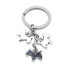 Load image into Gallery viewer, 20 Pieces Keyrings Keychains KA0240 Dog Puppy
