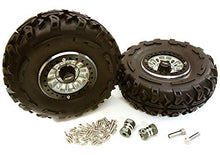 Load image into Gallery viewer, Integy RC Model Hop-ups C27039HARD 2.2x1.5-in. High Mass Alloy Wheel, Tires &amp; 14mm Offset Hubs for 1/10 Crawler
