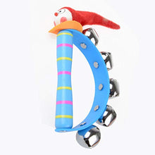 Load image into Gallery viewer, NUOBESTY Kids Bell Toys Clown Funny Semicircular Jingle Bell Toys Children Rainbow Color Resin Rattle Toy Baby Educational Toy Xmas Gift for Kids Baby
