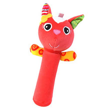Load image into Gallery viewer, Toyvian Infant Rattles Baby Rattles Handbells Fox Hand Development Shake and Grasp Plush Hand Rattle Bells Toy Plush Toy for Newborn Toddler
