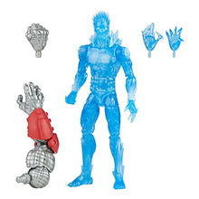 Load image into Gallery viewer, Hasbro Marvel Legends Series 6-inch Scale Action Figure Toy Iceman, Premium Design, 1 Figure, 2 Accessories, and 2 Build-A-Figure Parts , Blue
