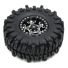 Load image into Gallery viewer, 4pcs RC 2.2 Mud Slingers Crawler Tyres Super Grip Tyre Height 124mm &amp; Aluminium Ghost 2.2 Beadlock Wheels Rims
