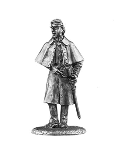 Ronin Miniatures - Federal Cavalry Officer - Tin Metal Collection American Gunfighter Toy - Size 1/32 Scale - 54mm Action Figures - Home Collectible Figurines