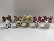 Load image into Gallery viewer, 4pcs/Lot Set Littlest Pet Shop LPS Collie Dog Brown Red lps Figure Toys Rare
