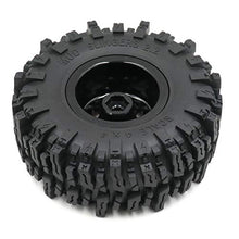 Load image into Gallery viewer, hobbysoul 4pcs RC 2.2 Mud Slingers Tires Rock Crawler Tyres Height 124mm/4.88inch &amp; Aluminium Alloy Ghost 2.2 Beadlock Wheels Rims
