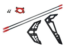 Load image into Gallery viewer, Microheli Aluminum/Carbon Fiber Tail Boom Support Mount w/Fin (RED) - BLADE FUSION 270
