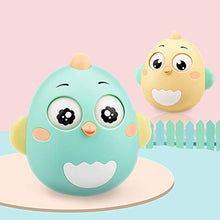 Load image into Gallery viewer, Shuohu 3-12 Month Infant Baby Chick Doll Toy,Tumbler Rattle Early Educational Toy Baby Infant Gift - Green
