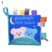 Load image into Gallery viewer, Baby 3D Cloth Book Sound Making Rattle,Intelligence Activity Stroller Pendant Toy - Elephant
