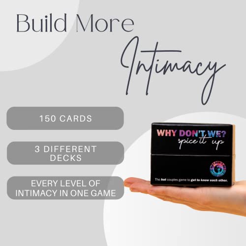 Spice It up by Why Don't We. Fun Romantic Card Game for Couples.  Conversations, Dares and More.