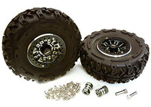 Load image into Gallery viewer, Integy RC Model Hop-ups C27039GUN 2.2x1.5-in. High Mass Alloy Wheel, Tires &amp; 14mm Offset Hubs for 1/10 Crawler
