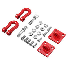 Load image into Gallery viewer, redcolourful 1 Pair Metal Trailer Hook Shackles Buckle for W-PL/D90 RC Car Crawler Military Truck Parts High-Grade Project
