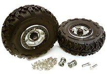 Load image into Gallery viewer, Integy RC Model Hop-ups C27038HARD 2.2x1.5-in. High Mass Alloy Wheel, Tires &amp; 14mm Offset Hubs for 1/10 Crawler
