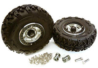 Integy RC Model Hop-ups C27038HARD 2.2x1.5-in. High Mass Alloy Wheel, Tires & 14mm Offset Hubs for 1/10 Crawler