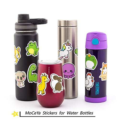 Waterproof Stickers for Water Bottle - MoCeYa 100pcs Cute Aesthetic Stickers  for Laptop, Computer, Phone, PC, Skateboard