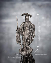 Load image into Gallery viewer, Ronin Miniatures - Indian Figure Two Crows PARISKAROOPA - Tin Metal Collection Western Warrior Toy - Size 1/32 Scale - 54mm Action Figures - Home Collectible Figurines
