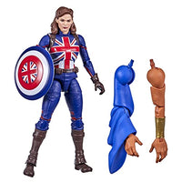 Marvel Legends Series 6-inch Scale Action Figure Toy Marvels Captain Carter, Premium Design, 1 Figure, 1 Accessory, and 2 Build-a-Figure Parts