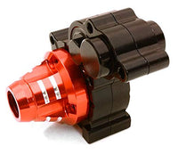 Integy RC Model Hop-ups OBM-1320BLACKRED CNC Machined Alloy Center Main Gearbox Housing for Axial 1/10 Wraith 2.2
