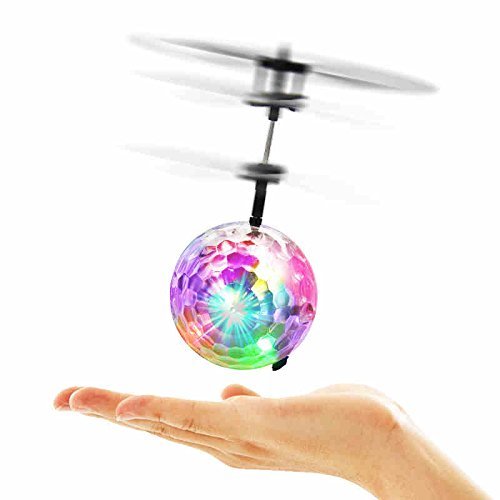 Flying Ball RC Toys for Children Goo Play for Kids Ball Helicopter Gifts for Kids Built-in-Shinning LED Disco Light Induction Ball Children Play Indoor Gifts for Kids Boy Girl