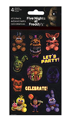 Five Nights At Freddy's Stickers - 4 Sheets of Stickers – ToysCentral -  Europe