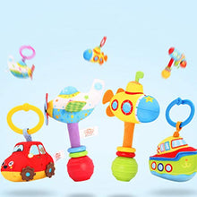 Load image into Gallery viewer, Toyvian Baby Soft Rattles Toy Infant Shaker Teether Cute Stuffed Airplane Handbells for Newborn Baby Gifts
