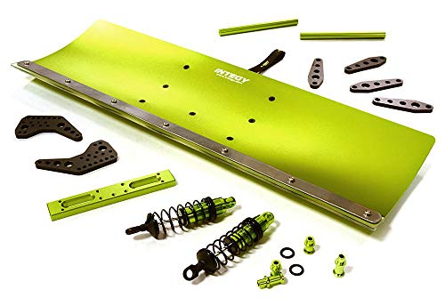 Integy RC Model Hop-ups C27057GREEN Alloy Machined Snowplow Kit for Traxxas 1/10 Stampede 2WD & Slash 2WD