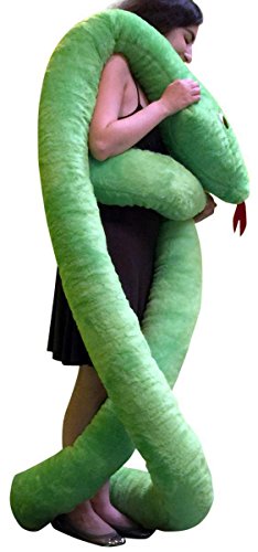 American Made Giant Stuffed Snake 18 Feet Long Soft Green Big Plush Se –  ToysCentral - Europe