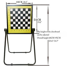 Load image into Gallery viewer, Magnetic Chess Set Vertical International Chess Set Lecture Indoor and Outdoor Adjustable Beginner Chess Set for Kids Adults (Color : Checkers Set)
