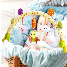 Load image into Gallery viewer, Caterbee Travel Arch Bassinet Toys for Infant &amp; Toddlers, Baby Crib Stroller Accessory &amp; Pram Activity Bar Toy for Senses and Motor Skills Development Indoor and Outdoor
