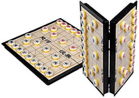 Chess Portable Set Chinese Magnetic Portable Folding Chessboard Children Adult Teaching Competition Travel Game LQHZWYC (Size : 2020cm)