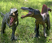 Load image into Gallery viewer, gemini&amp;genius Dinosaur Toys Tyrannosaurus Rex and Spinosaurus Dinosaur World Action Figures, Great Birthday Gift, Collection, Cake Topper, Party Supplies, Room Decor for Kids 3-12 Years Old

