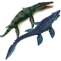 gemini&genius Mosasaurus and Kronosaurus Toys for Kids- Moveable Jaw Dinosaur Toys Giant Sea Monster- Great Gifts, Collection for Boys and Girls