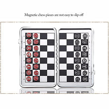 Load image into Gallery viewer, Chess Set Foldable Magnetic Chess Set Alloy Steel Wallet Pocket Chess Board Games Medium Portable Chess Set for Kids (Color : Chess Set B)
