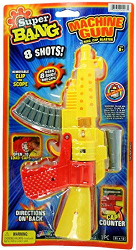 Cap Gun Hot Shots Machine Super Bang (1 Unit) Quality Plastic by JA-RU.  Great Bang Party Favors Supplies for Kids. 927-1C