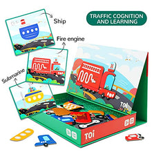 Load image into Gallery viewer, TOI Kids Magnet Toys Magnetic Jigsaw Puzzle Boxes for Kids Age 3-7,Transport,Preschool Tabletop Toy for Toddlers Kids,Promoting Hand-Eye Coordination
