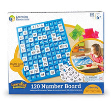 Load image into Gallery viewer, Learning Resources 120 Number Board, Tray &amp; Numbered Tiles, Common Core Math, 181 Piece, Ages 6+
