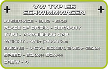 Load image into Gallery viewer, COBI Historical Collection VW Type 166 Schwimmwagen - German Amphibious Off-Road Vehicle, Black
