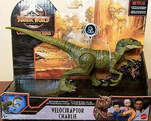 Load image into Gallery viewer, Jurassic World Action Figure Dino Rivals Savage Strike Velociraptor Charlie Jurassic Park Action Figure
