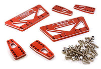 Integy RC Model Hop-ups C27015RED CNC Machined Chassis & Shock Mount Lift Kit for Axial 1/10 SCX-10 Scale Crawler