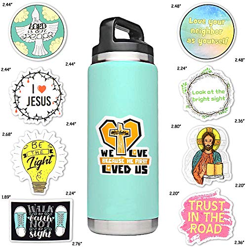 50Pcs Jesus Christian Religion Stickers Pack Laptop Water bottle Luggage  Decals