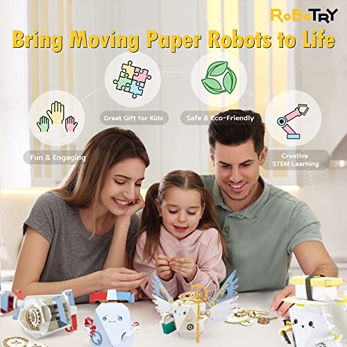 ROBOTRY Moving Paper Robots Making Kit, Prin  Crank - Learn Very Basi –  ToysCentral - Europe