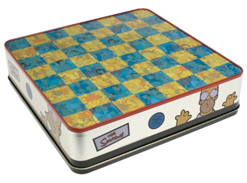 Simpsons Chess Set with Laminated fold-up playing board