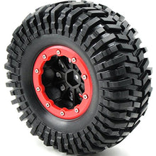Load image into Gallery viewer, hobbysoul RC 2.2 Beadlock Wheels &amp; 125mm Crawler Tires, 4 Pieces,for RC 4WD Axial Tamiya
