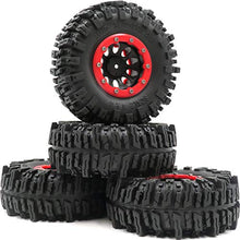 Load image into Gallery viewer, 4pcs RC Rock Crawler 2.2 Mud Slingers Tires Super Grip Tyers Height 124mm &amp; 2.2 Beadlock Wheel Rim Hex 12mm for RC Crawlers Truck
